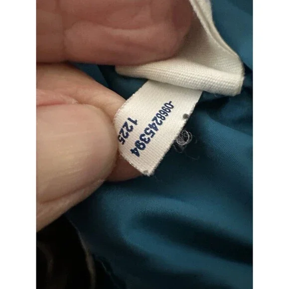 Y2K Brown Fur Trim Puffer Jacket American Eagle  faux fur logo Fairycore Girly M - Picture 10 of 16